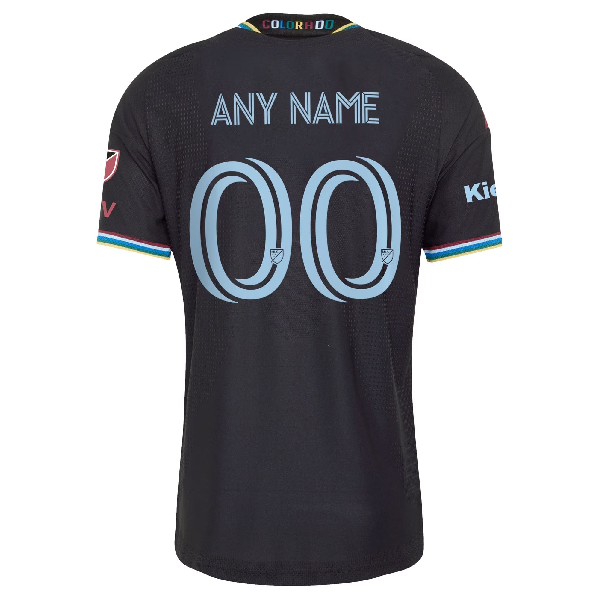 Colorado Rapids // adidas Official 2026 Colorful Colorado On-Field Patch Custom Jersey – Black - Jersey Teams World