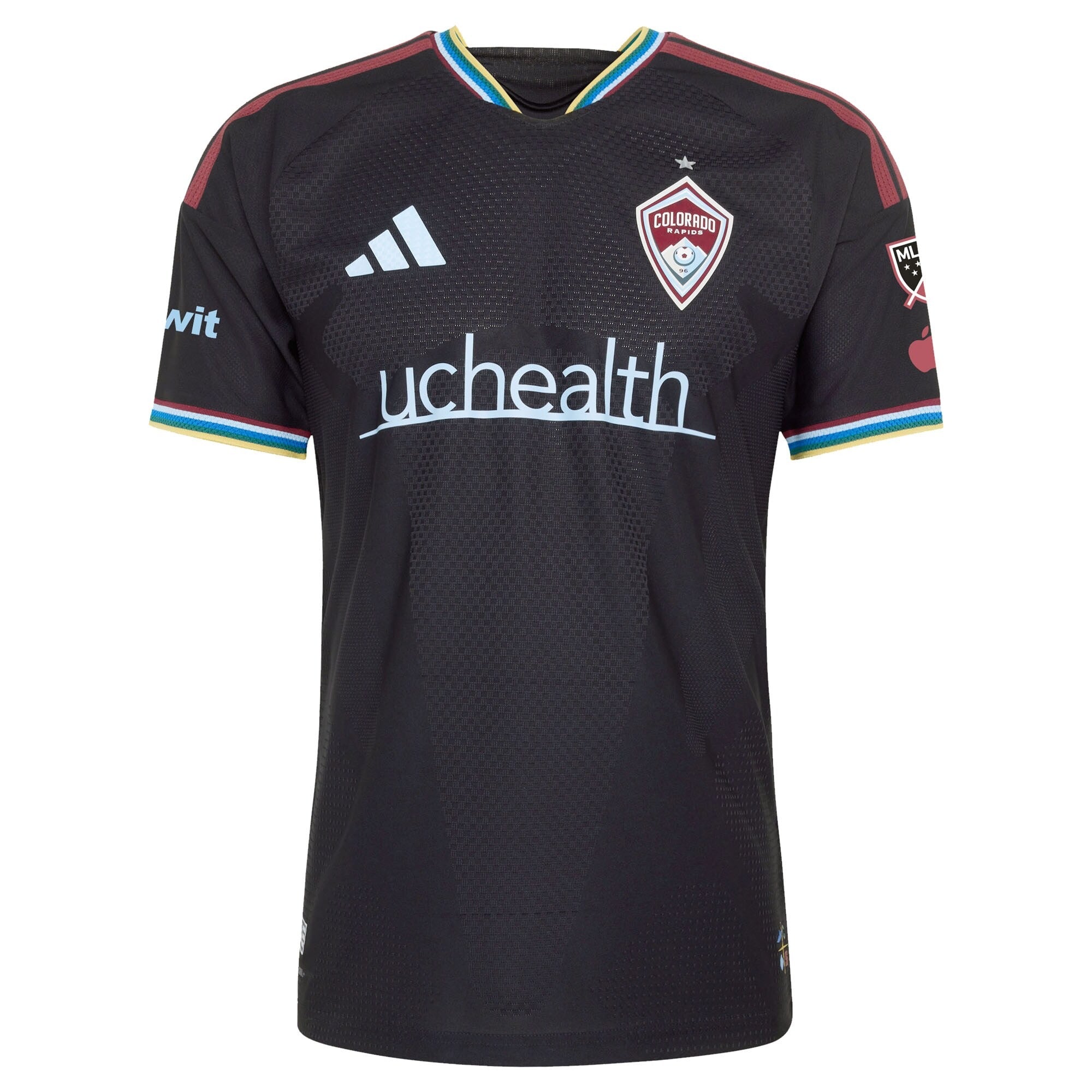 Colorado Rapids // adidas Rob Holding #6 Official 2026 Colorful Colorado On-Field Patch Jersey – Black - Jersey Teams World