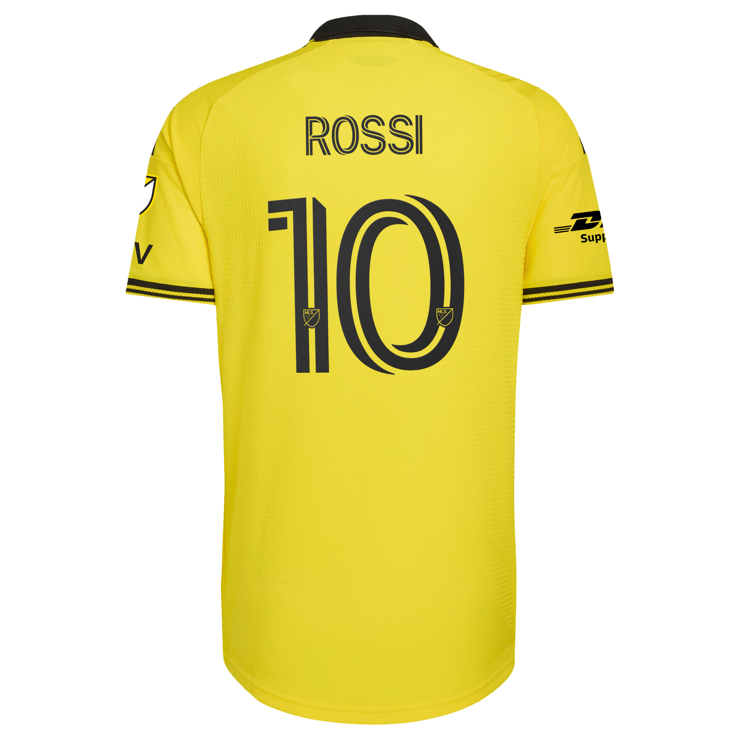 Columbus Crew // Diego Rossi #10 Official 2026 The Crafted for Excellence On-Field Patch Jersey – Yellow - Jersey Teams World