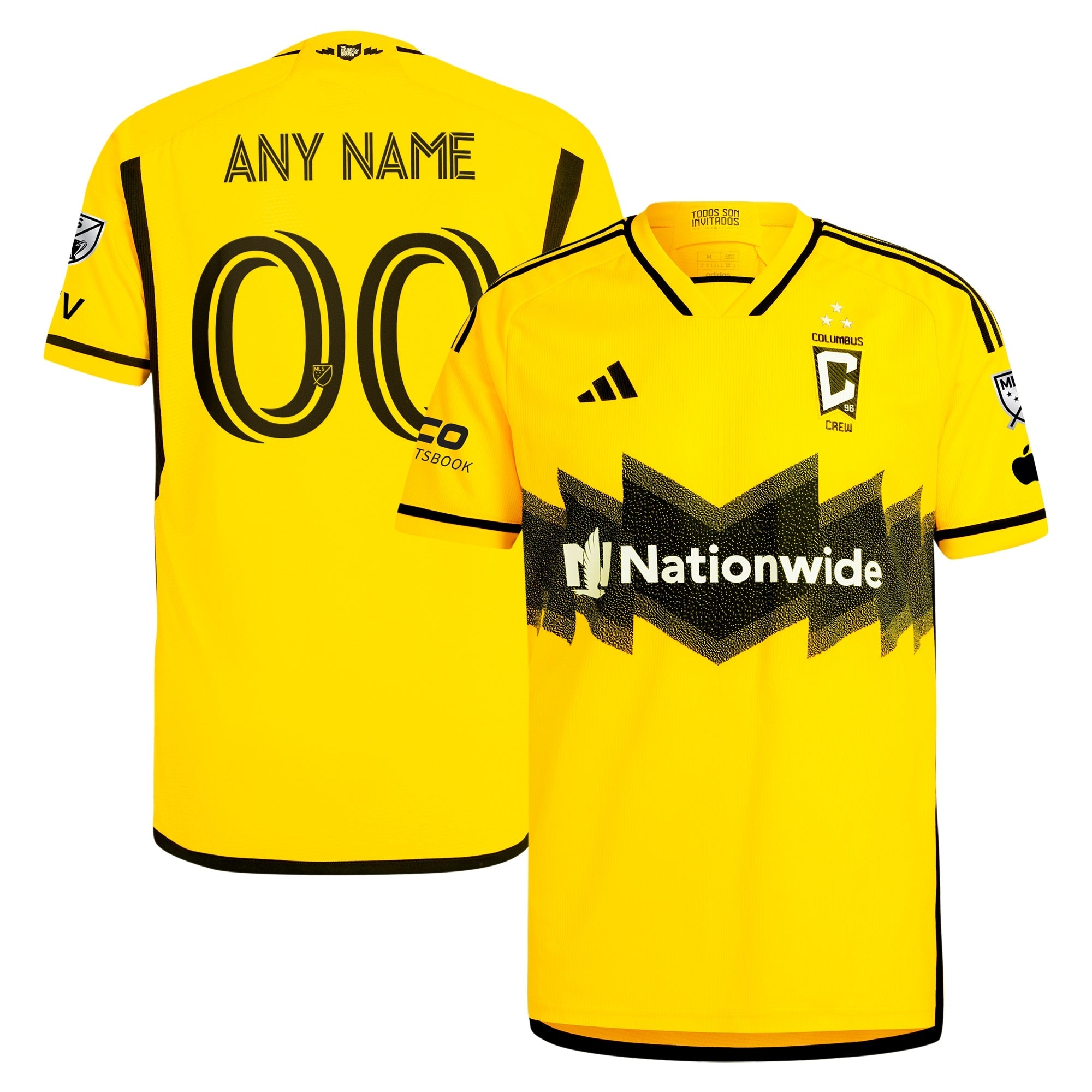 Espoor™ Columbus Crew adidas 2024 The Home Kit Custom Jersey - Yellow
