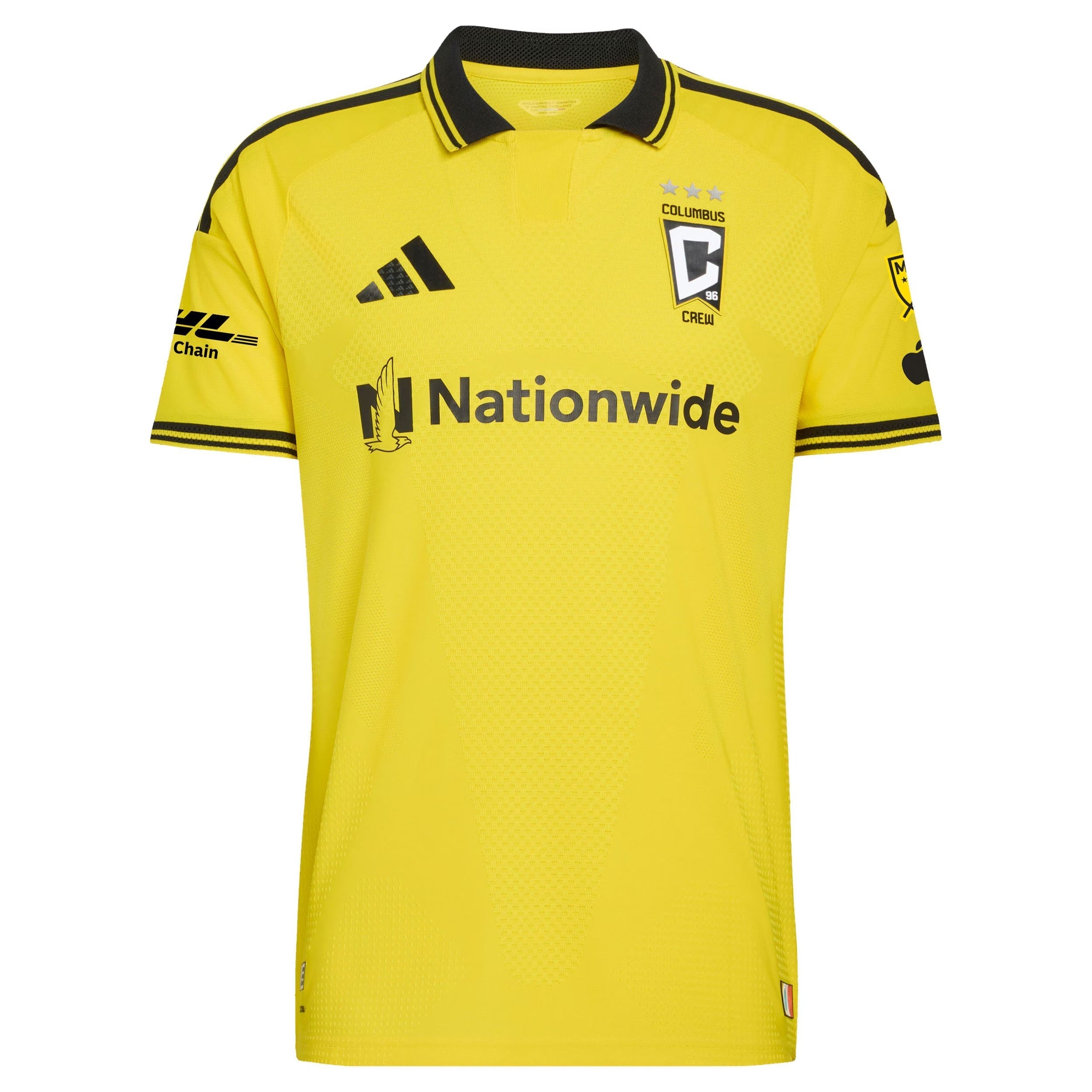 Columbus Crew // adidas Official 2026 The Crafted for Excellence On-Field Patch Custom Jersey – Yellow - Jersey Teams World
