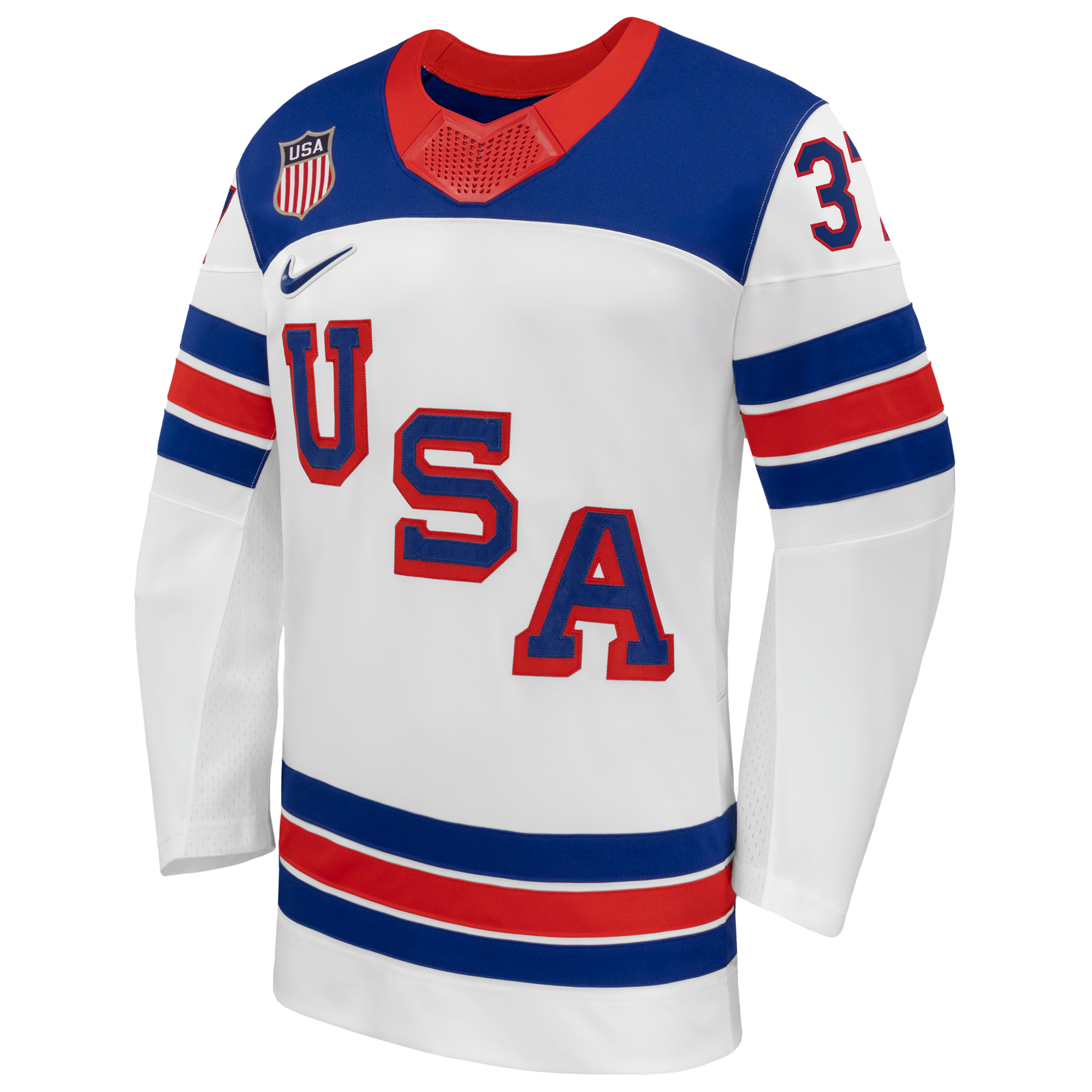 Connor Hellebuyck #37 USA Hockey 2026 Away Jersey - Nike White - Jersey Teams World