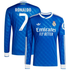 Cristiano Ronaldo 7 Real Madrid adidas 2025/26 Third Long Sleeve Player Jersey - Blue - Jersey Teams World