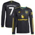 Espoor™ Cristiano Ronaldo Manchester United adidas 2025/26 Third Long Sleeve Player Jersey - Black