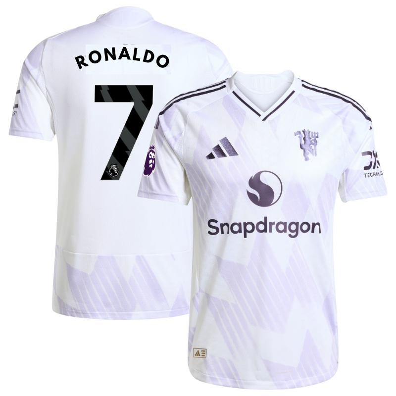 Cristiano Ronaldo Manchester United adidas 2025/26 Away Player Jersey - White - Jersey Teams World