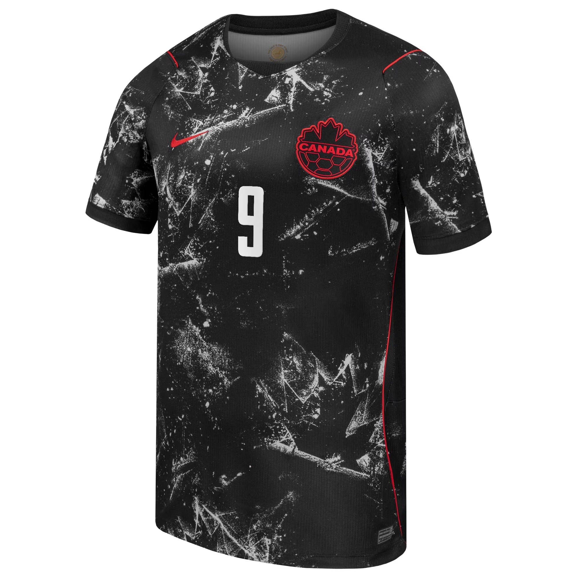 Cyle Larin Canada Soccer Nike 2026 Away Match Authentic Jersey - Black - Jersey Teams World
