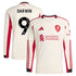 Espoor™ Darwin Núñez Liverpool adidas 2025/26 Away Long Sleeve Player Jersey - White