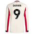 Espoor™ Darwin Núñez Liverpool adidas 2025/26 Away Long Sleeve Player Jersey - White
