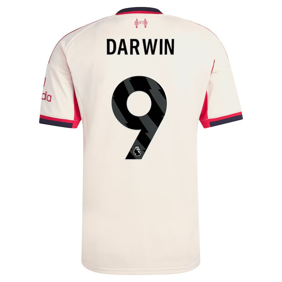 Espoor™ Darwin Núñez Liverpool adidas 2025/26 Away Player Jersey - White