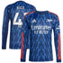 Espoor™ Declan Rice Arsenal adidas 2025/26 Away Long Sleeve Player Jersey - Blue