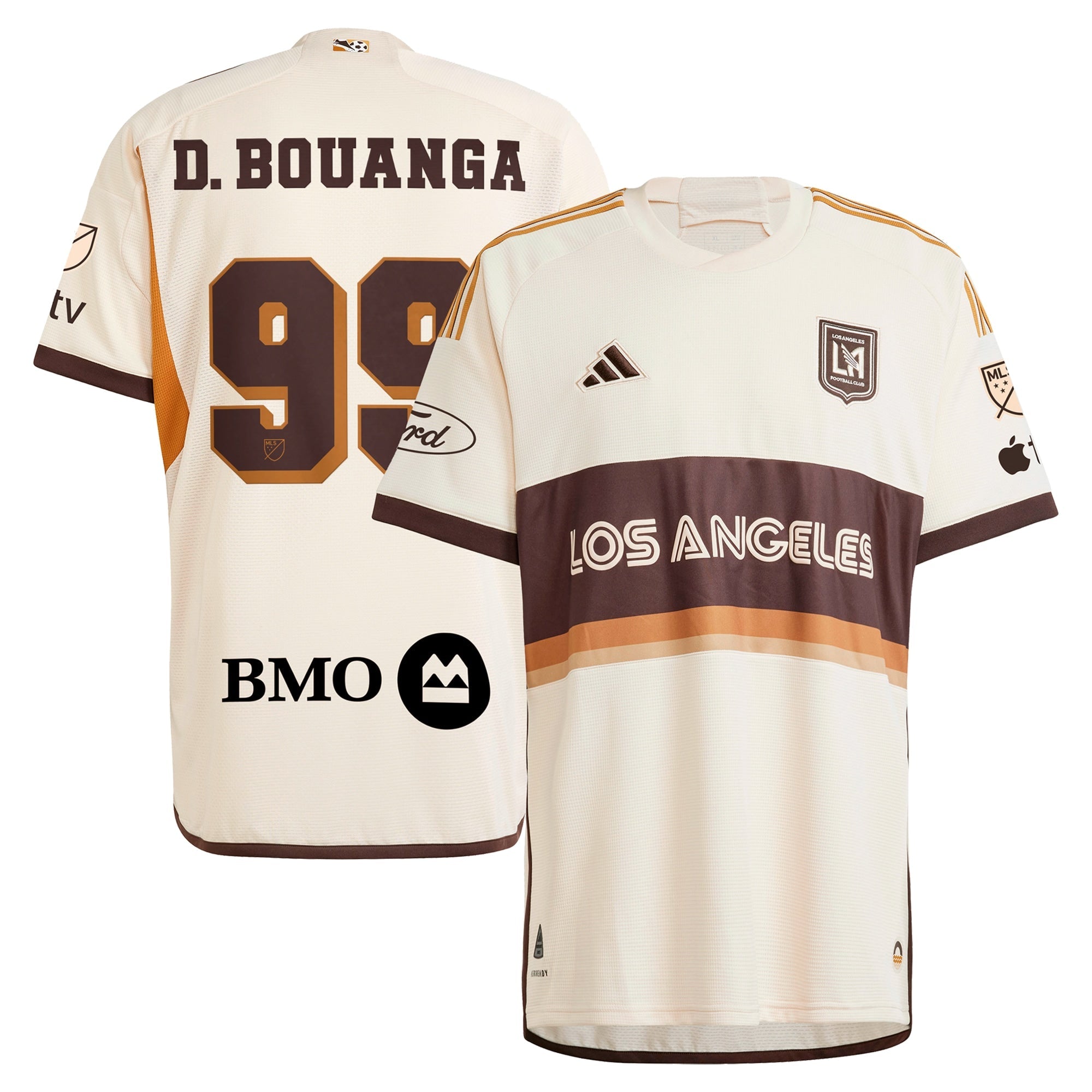 Espoor™ Denis Bouanga LAFC adidas 2024 Archive Jersey - Tan