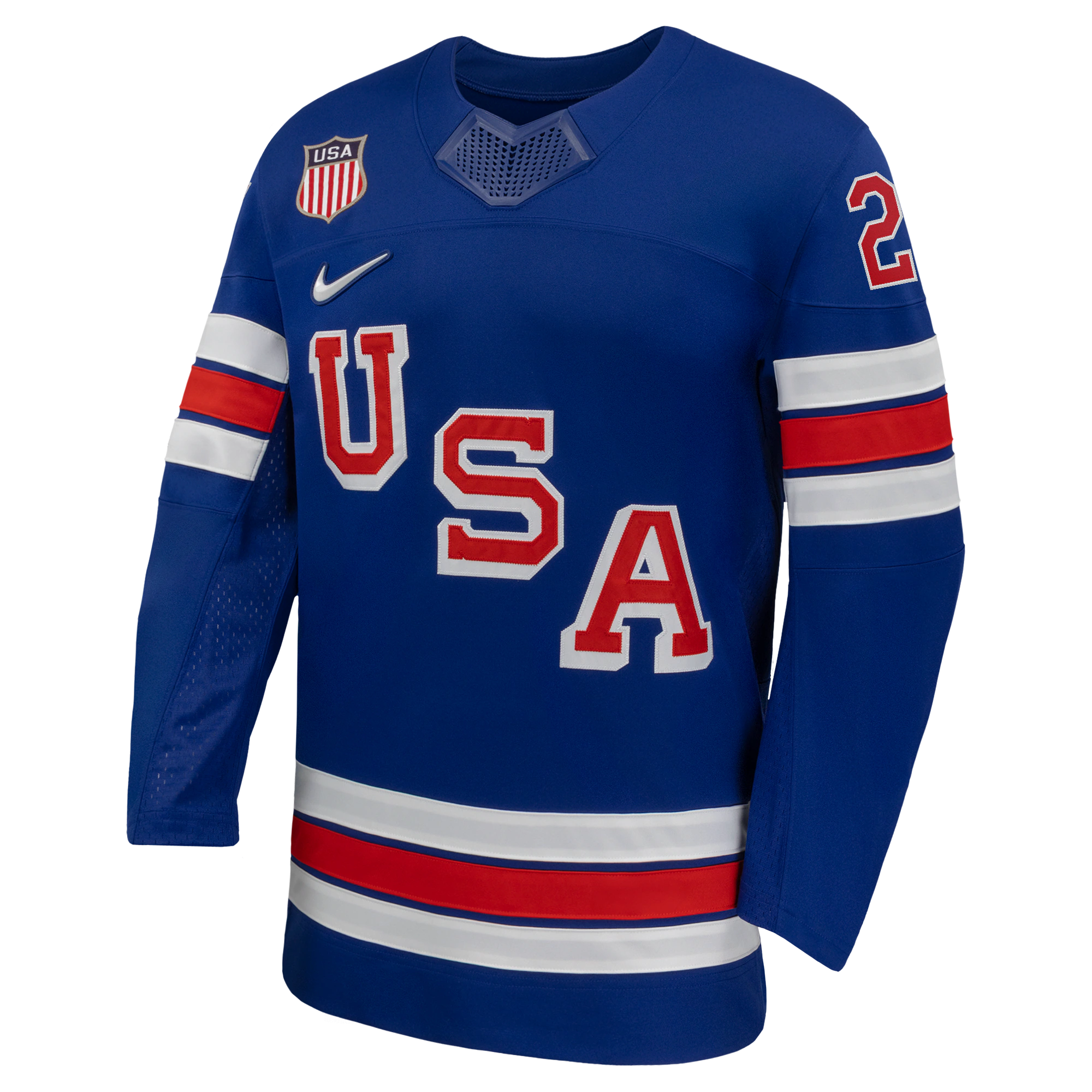 Dylan Larkin #21 USA Hockey 2026 Home Jersey - Nike Royal - Jersey Teams World