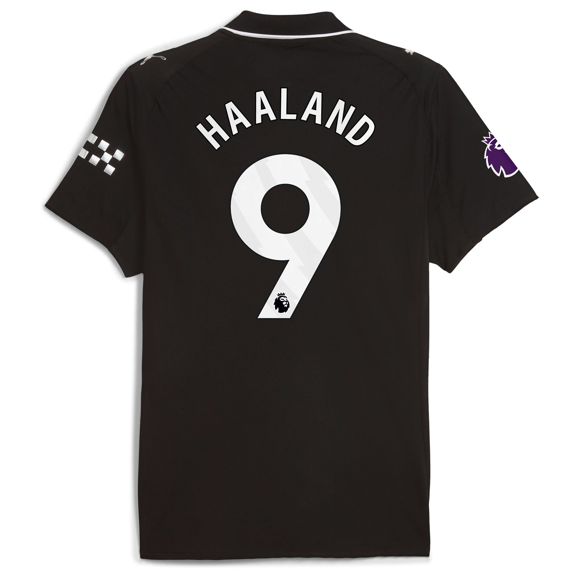 Espoor™ Erling Haaland Manchester City Puma 2025/26 Away Player Jersey - Black