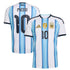 Espoor™ Argentina 2026 Home Custom Soccer Jersey - Blue/White (Messi 10 Edition)