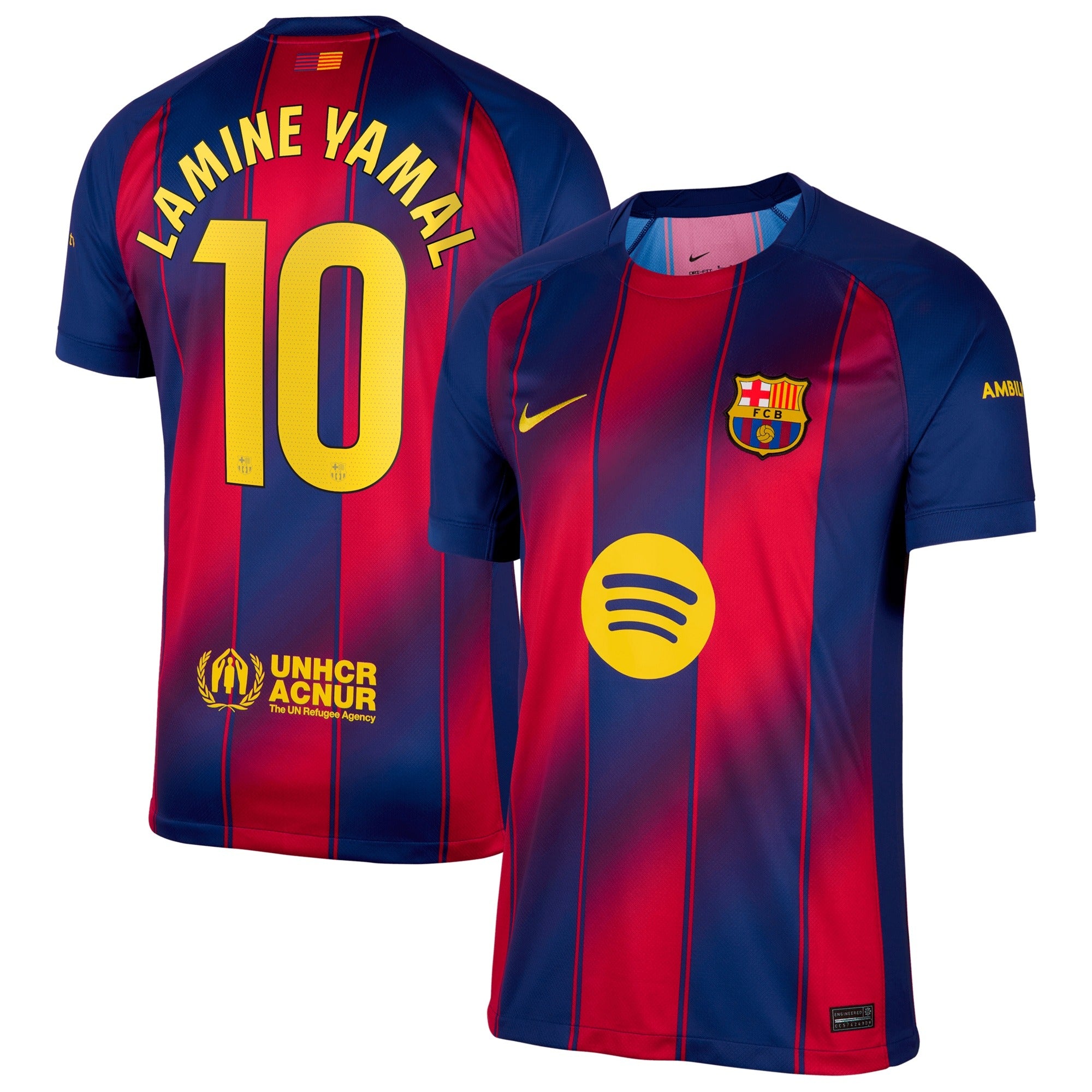 Espoor™ Barcelona Edition 2025/26 Home #10 Legend Fan Jersey - Blue/Garnet (Yamal)