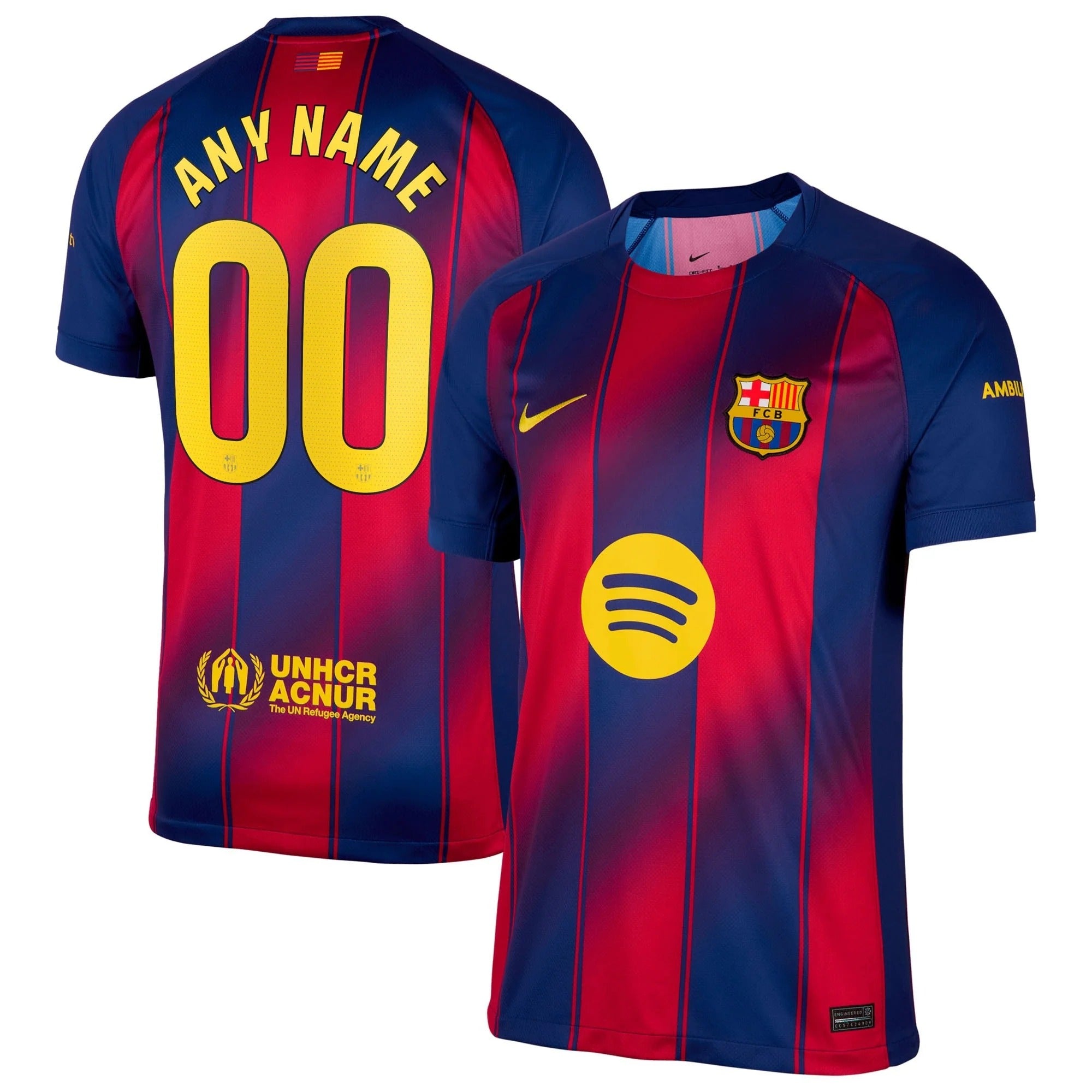 Espoor™ Barcelona Team Edition 2025/26 Home Fan Custom Jersey - Navy
