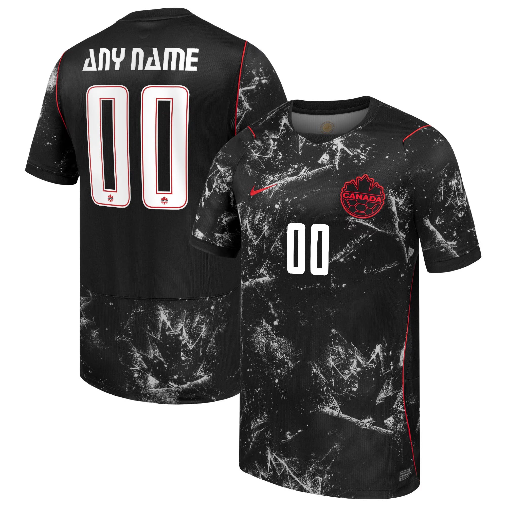 Espoor™ Canada Style 2026 Away Custom Fan Jersey - Black