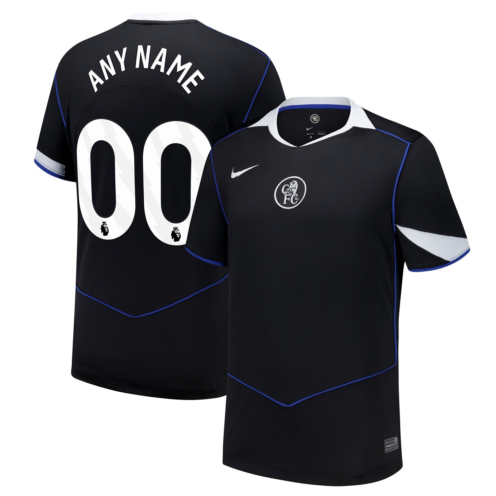 Espoor™ Chelsea Edition 2025/26 Third Fan Custom Jersey - Black