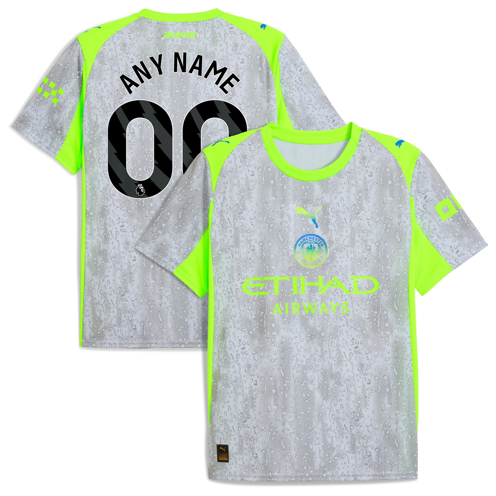 Espoor™ Manchester City Edition 2025/26 Third Fan Custom Jersey - Green/Neon Green