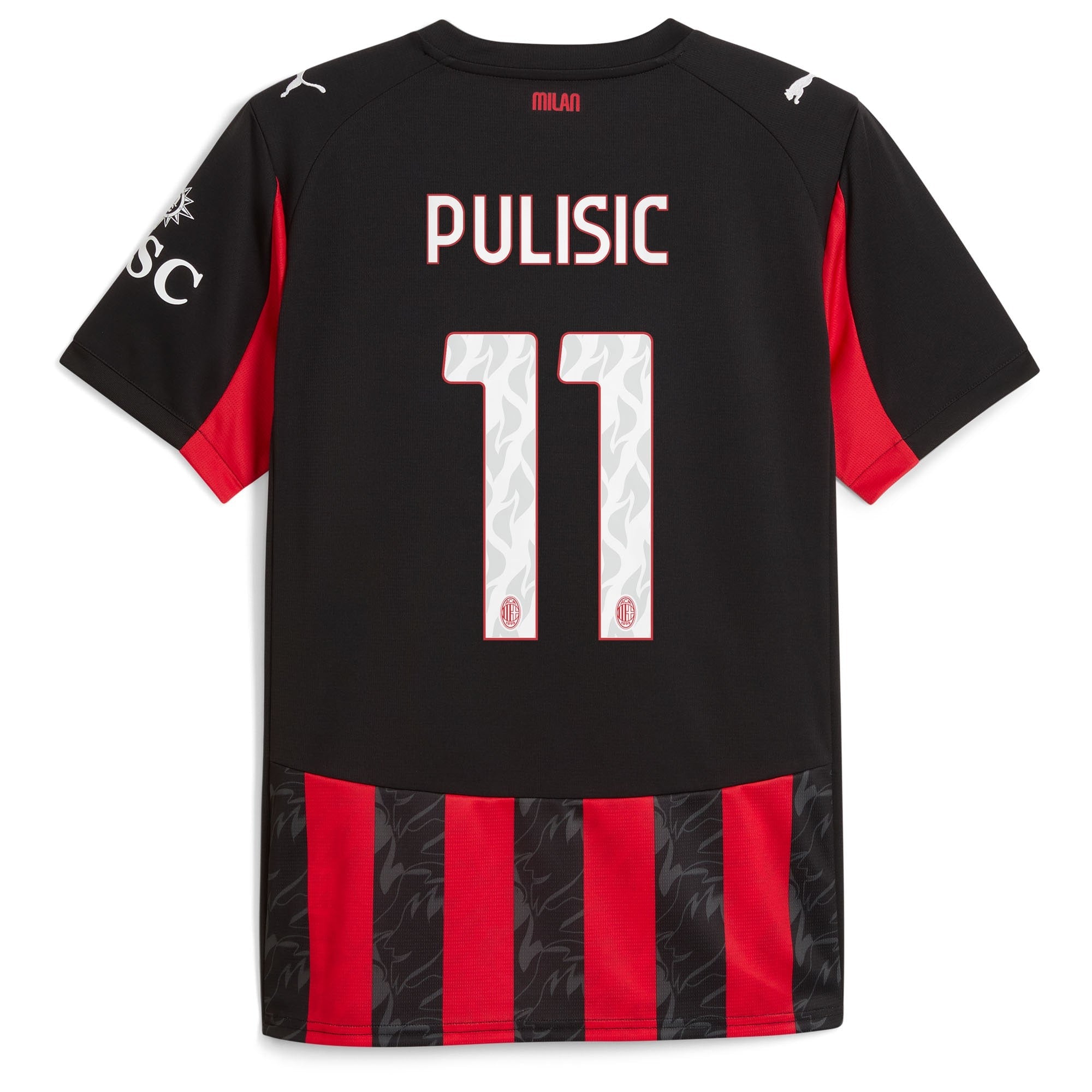 Espoor™ Milan Edition 2025/26 Home #11 Legend Fan Jersey - Red/Black ( Pulisic)