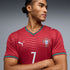 Espoor™ Portugal Style 2026 Home #7 Legend Fan Jersey - Red ( Ronaldo )