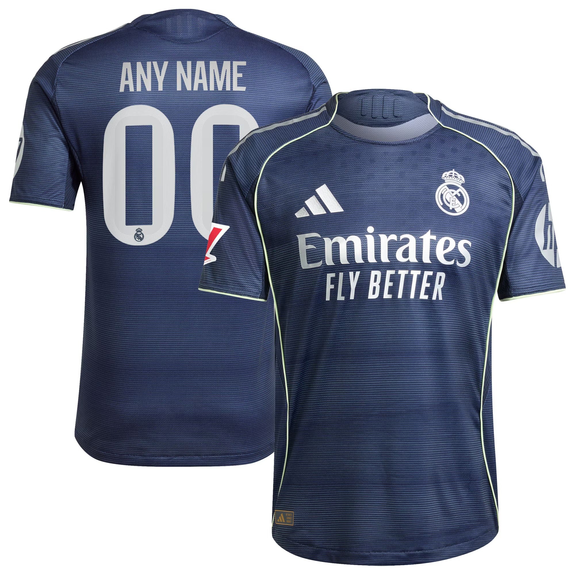 Espoor™ Real Madrid Team Edition 2025/26 Away Elite Match Custom Jersey - Blue