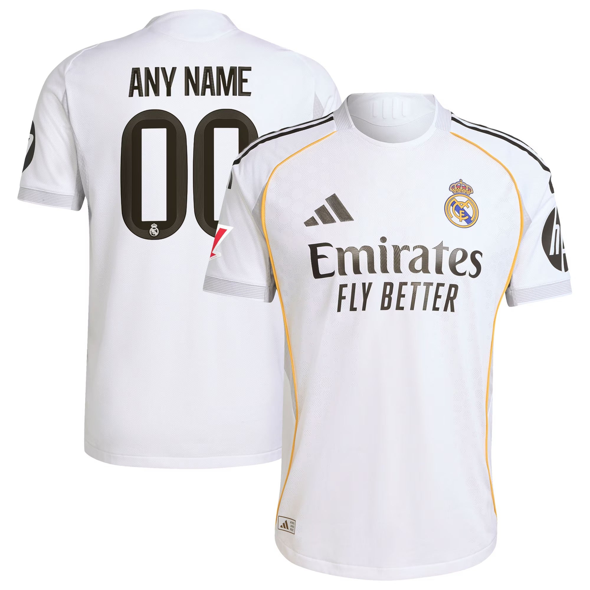 Espoor™ Real Madrid Team Edition 2025/26 Home Elite Match Custom Jersey - White
