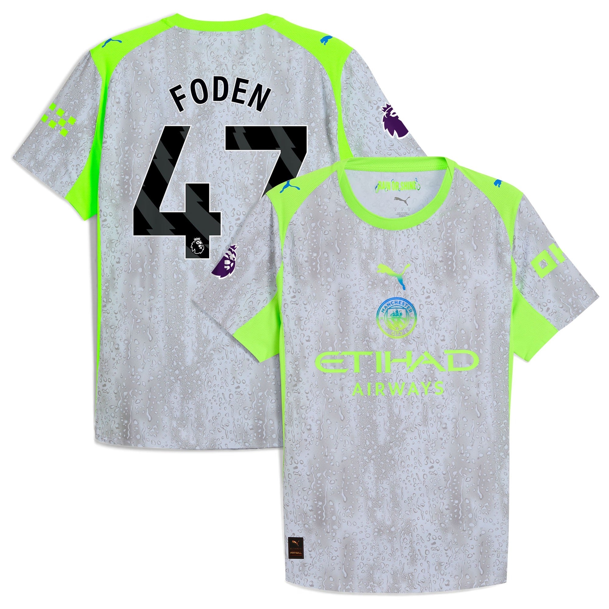Espoor™ Foden 47 Manchester City Puma 2025/26 Third Jersey - Green/Neon Green