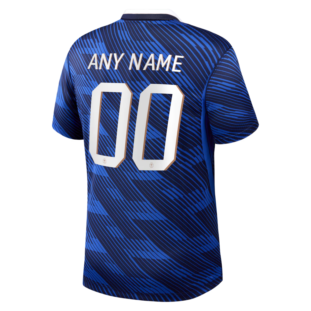 Espoor™ France National Team Nike 2026 Home Stadium Replica Custom Jersey - Blue