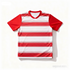 espoor™ Men's Pro-Strike Soccer Jersey - Red & White Striped Kit