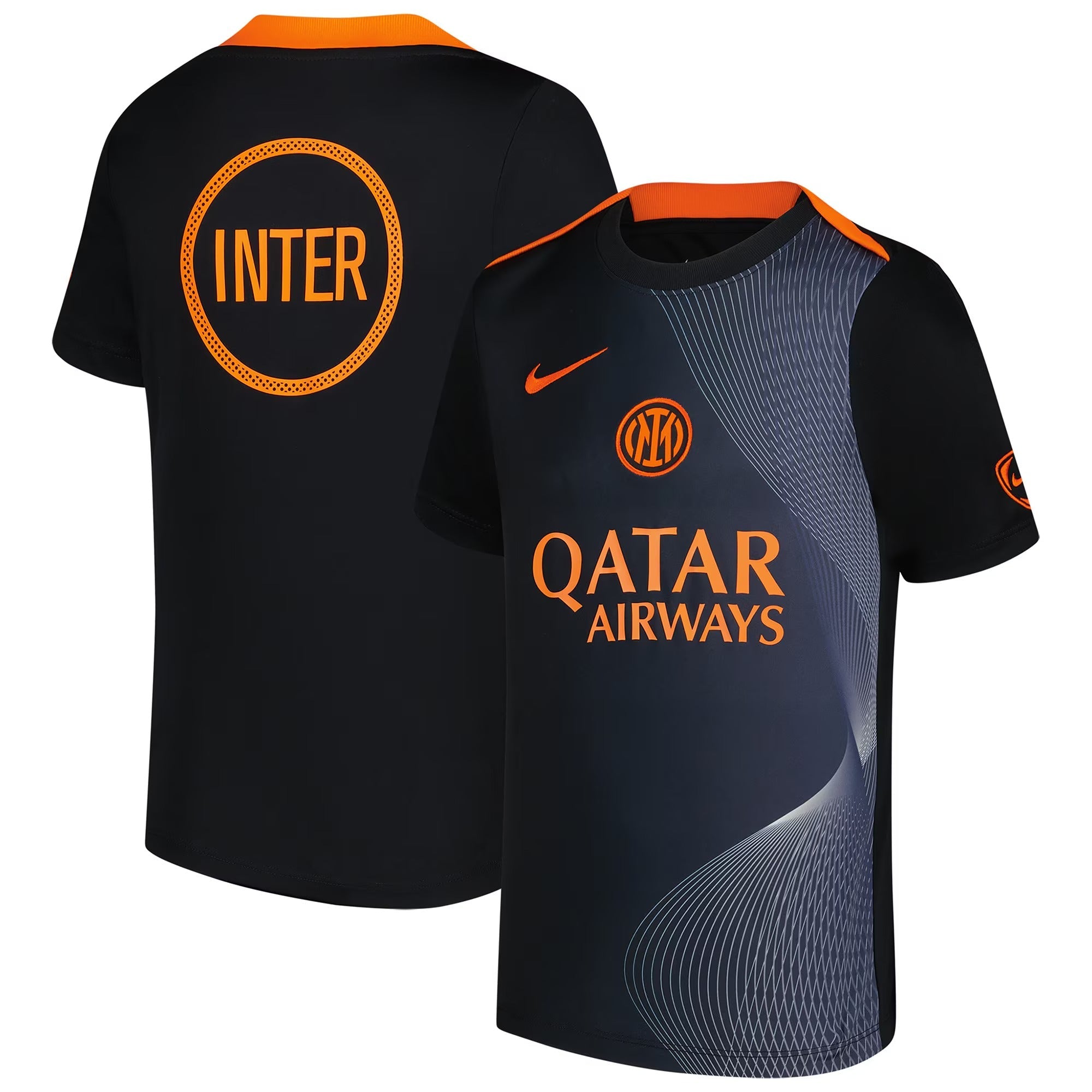 Espoor™ Inter Milan Nike 2025/26 Third Academy Pro Pre-Match Performance Top - Black