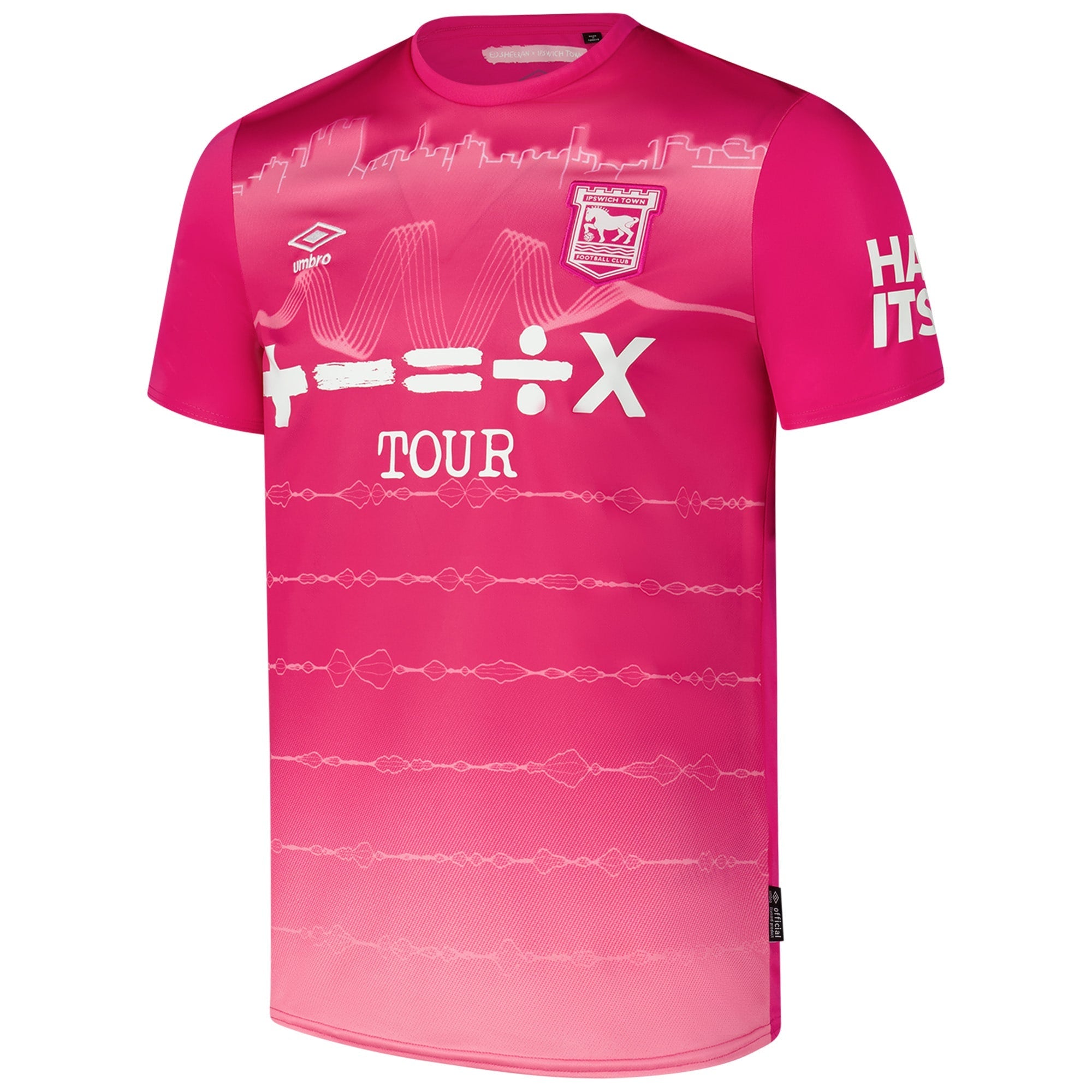 Espoor™ Ipswich Town F.C. Umbro 2024/25 Third Custom Jersey - Pink