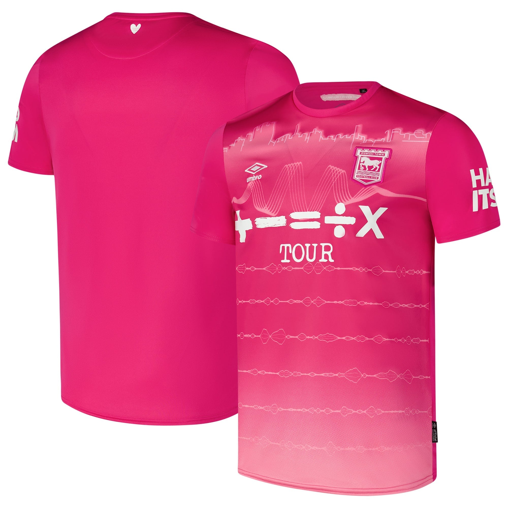 Espoor™ Ipswich Town F.C. Umbro 2024/25 Third Custom Jersey - Pink