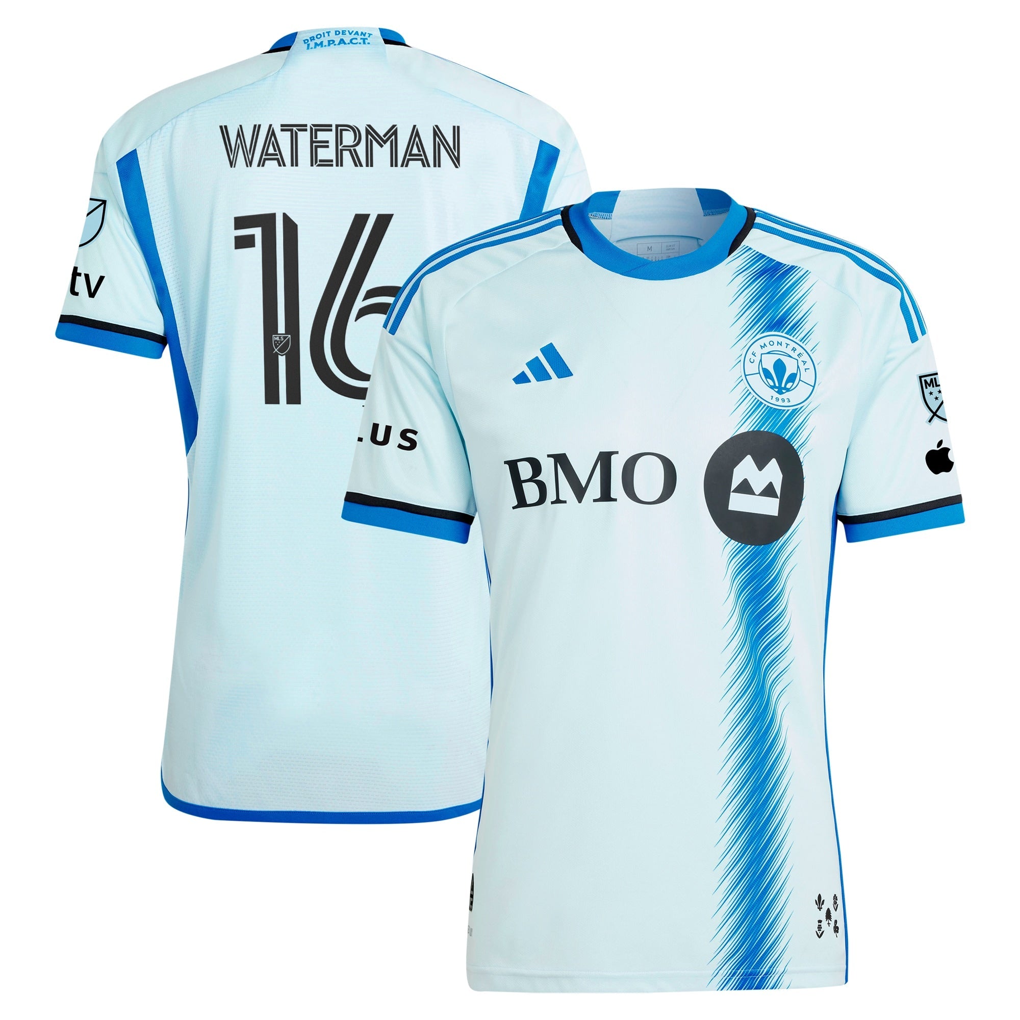 Espoor™ Joel Waterman CF Montreal adidas 2024 La Main Player Jersey – Light Blue