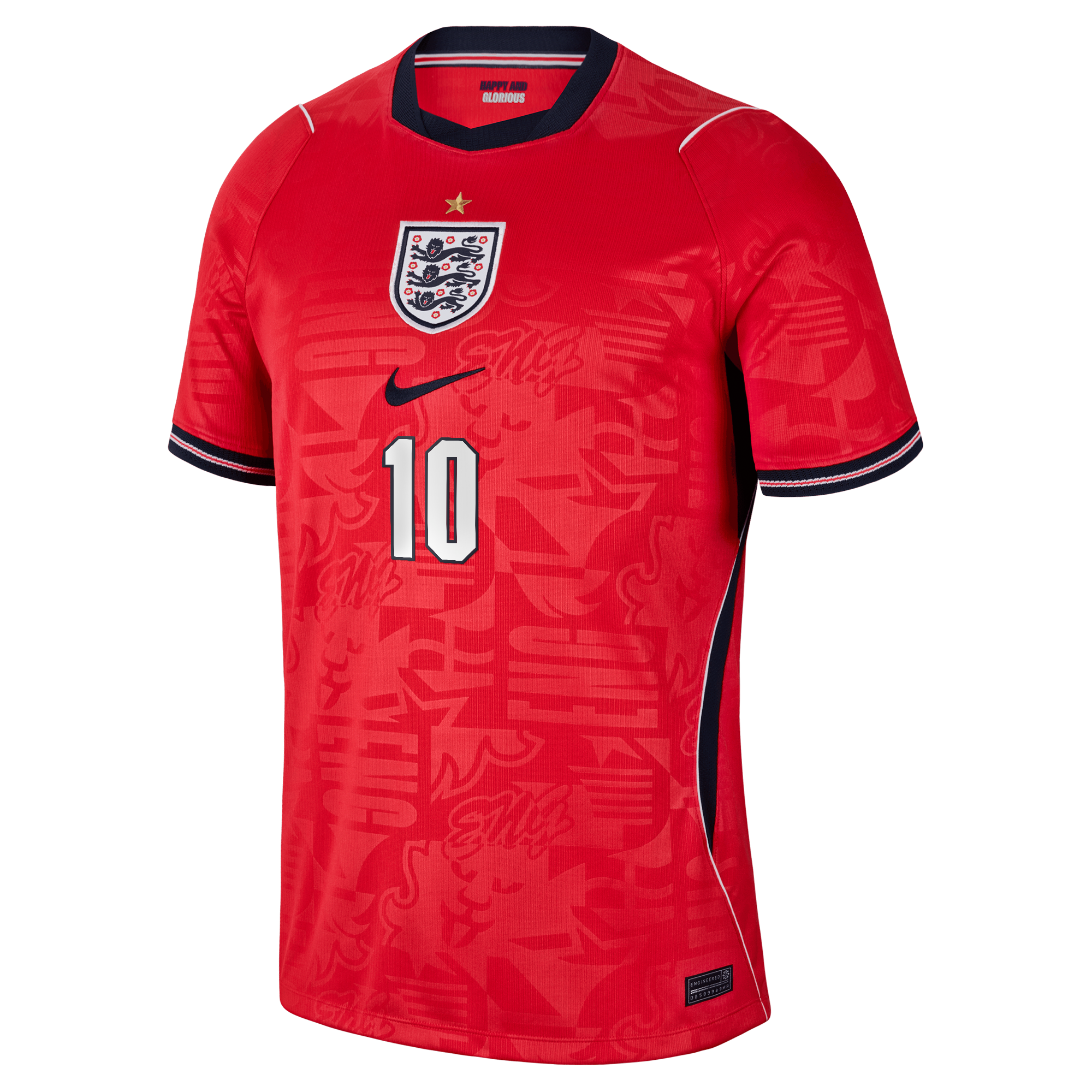Espoor™ Jude Bellingham England National Team Nike 2026 Away Stadium Replica Jersey - Red