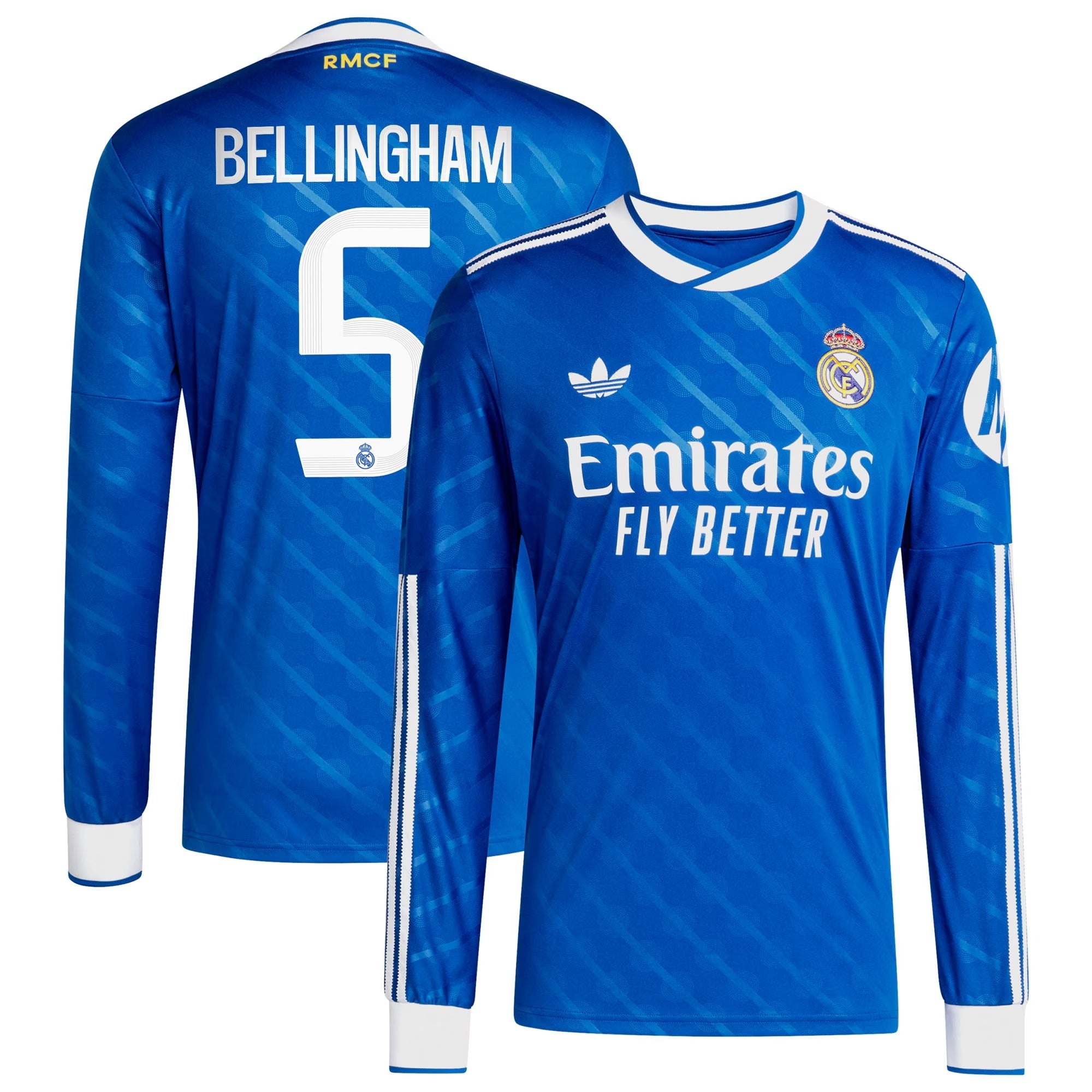 Espoor™ Jude Bellingham Real Madrid adidas 2025/26 Third Long Sleeve Player Jersey - Blue
