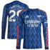 Espoor™ Kai Havertz Arsenal adidas 2025/26 Away Long Sleeve Player Jersey - Blue