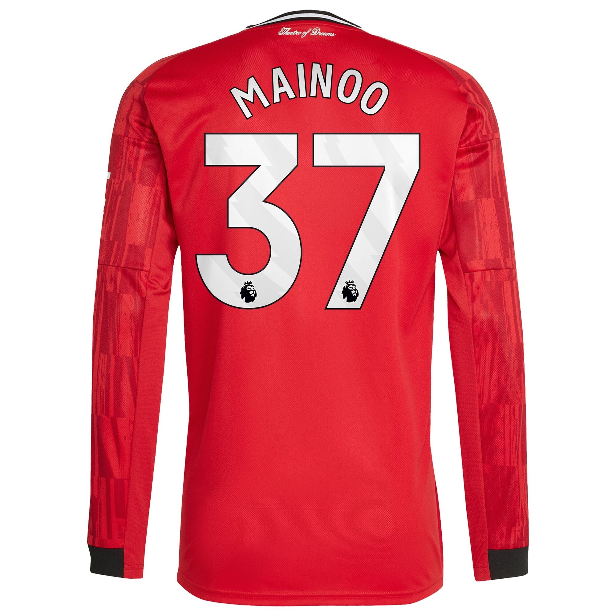 Espoor™ Kobbie Mainoo Manchester United adidas Home 2025/26 Player Long Sleeve Jersey - Red
