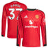 Espoor™ Kobbie Mainoo Manchester United adidas Home 2025/26 Player Long Sleeve Jersey - Red