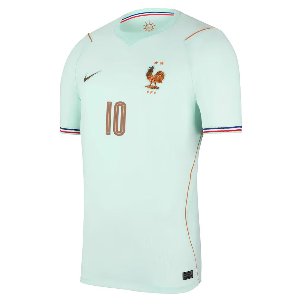 Espoor™ Kylian Mbappé France National Team Nike 2026 Away Stadium Replica Jersey - Green
