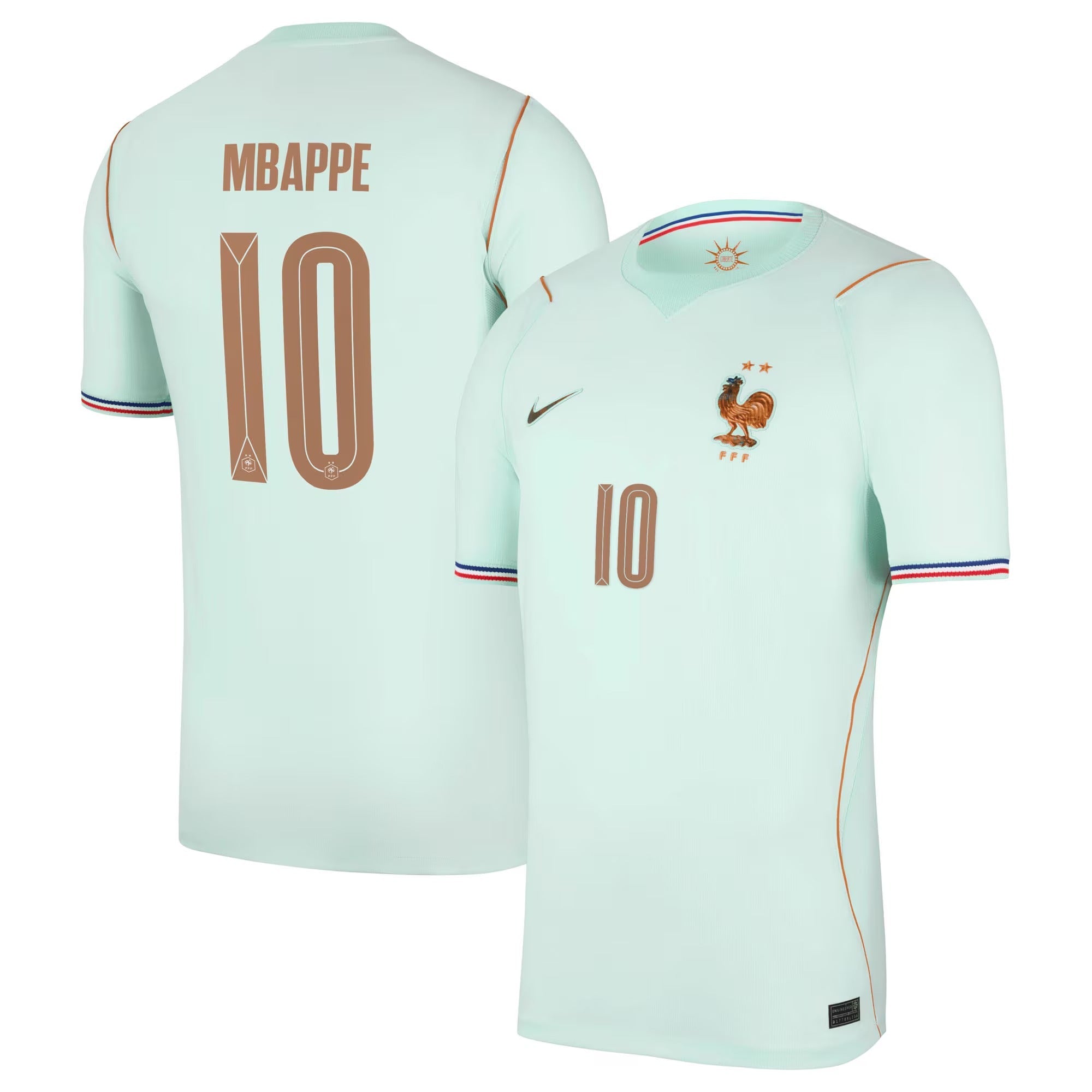 Espoor™ Kylian Mbappé France National Team Nike 2026 Away Stadium Replica Jersey - Green