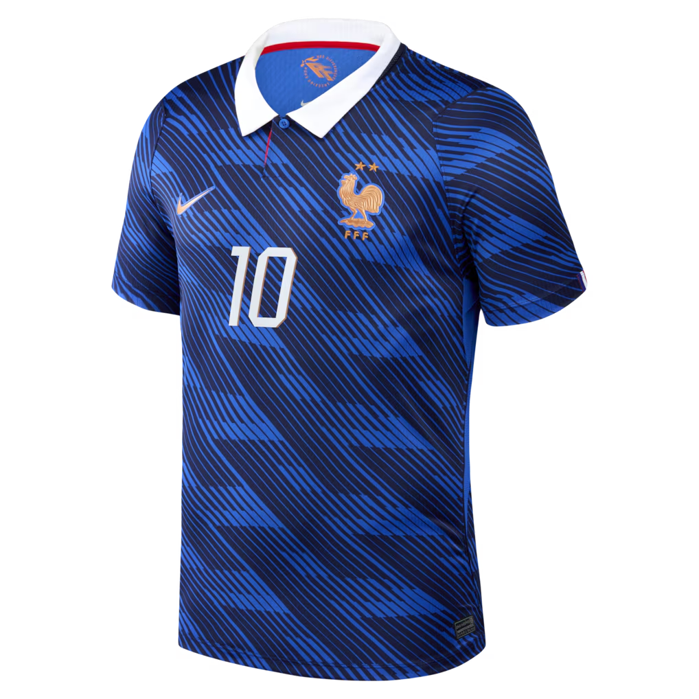 Espoor™ Kylian Mbappé France National Team Nike 2026 Home Stadium Replica Jersey - Blue