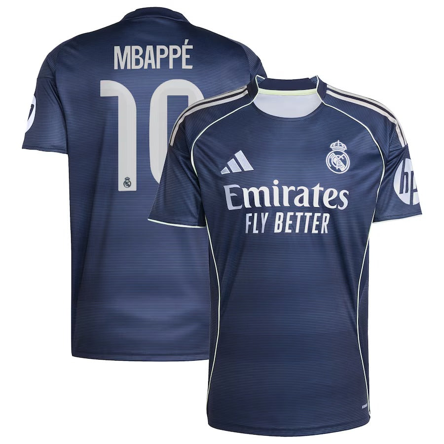 Espoor™ Kylian Mbappé Real Madrid Authentic adidas 2025/26 Away Player Jersey - Blue