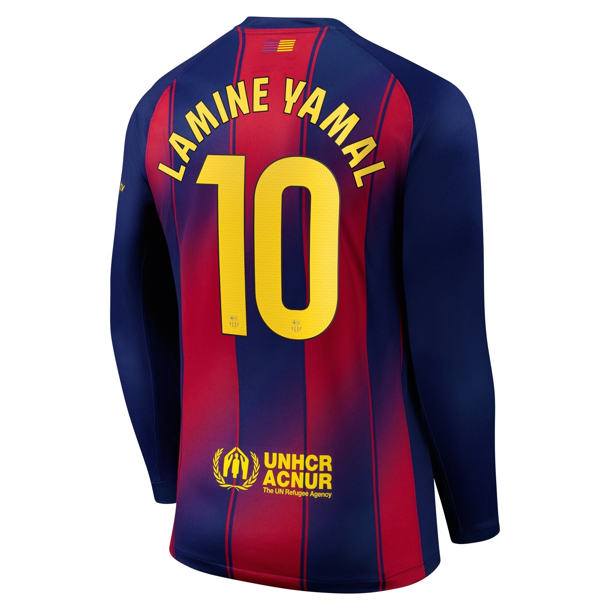 Espoor™ Lamine Yamal Barcelona Nike 2025/26 Long Sleeve Player Jersey - Blue