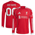 Espoor™ Liverpool 2025/26 Home Custom Long Sleeve Jersey - Red