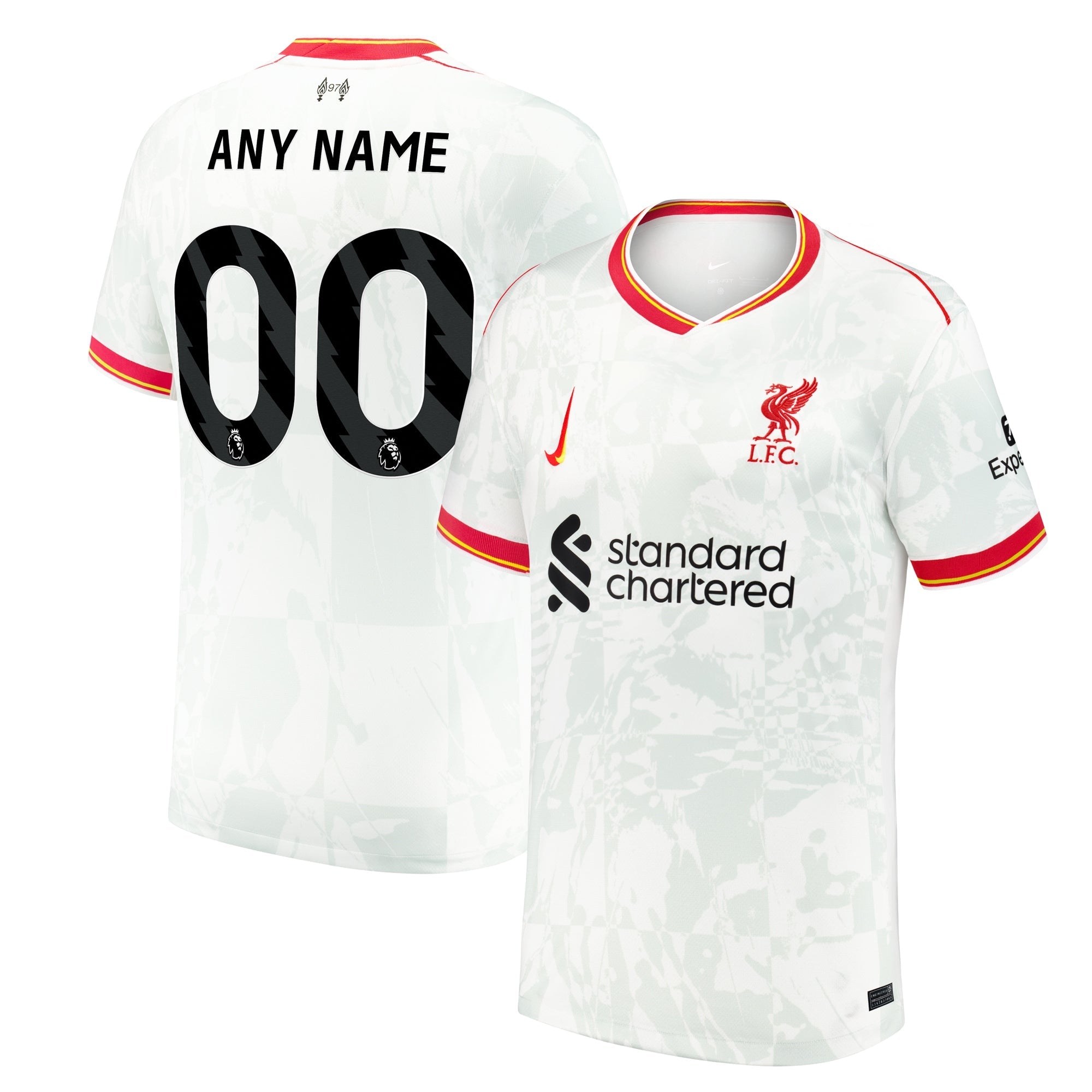 Espoor™ Liverpool Nike 2024/25 Third Custom Jersey - White