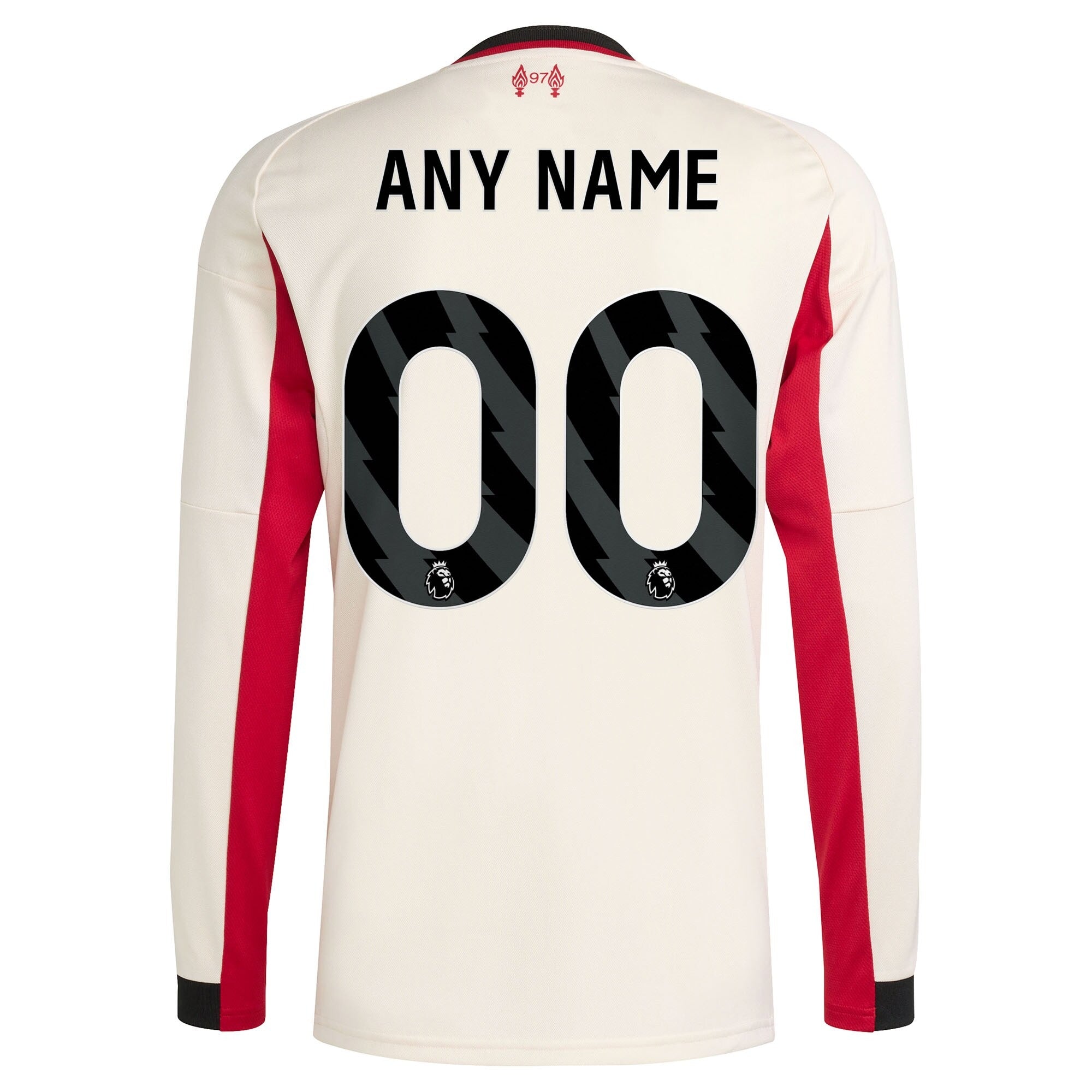 Espoor™ Liverpool adidas 2025/26 Away Long Sleeve Custom Jersey - White