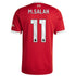 Espoor™ Liverpool adidas 2025/26 Mohamed Salah 11 Home Jersey - Red