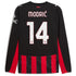 Espoor™ Luka Modric AC Milan Puma 2025/26 Home Long Sleeve Jersey - Red