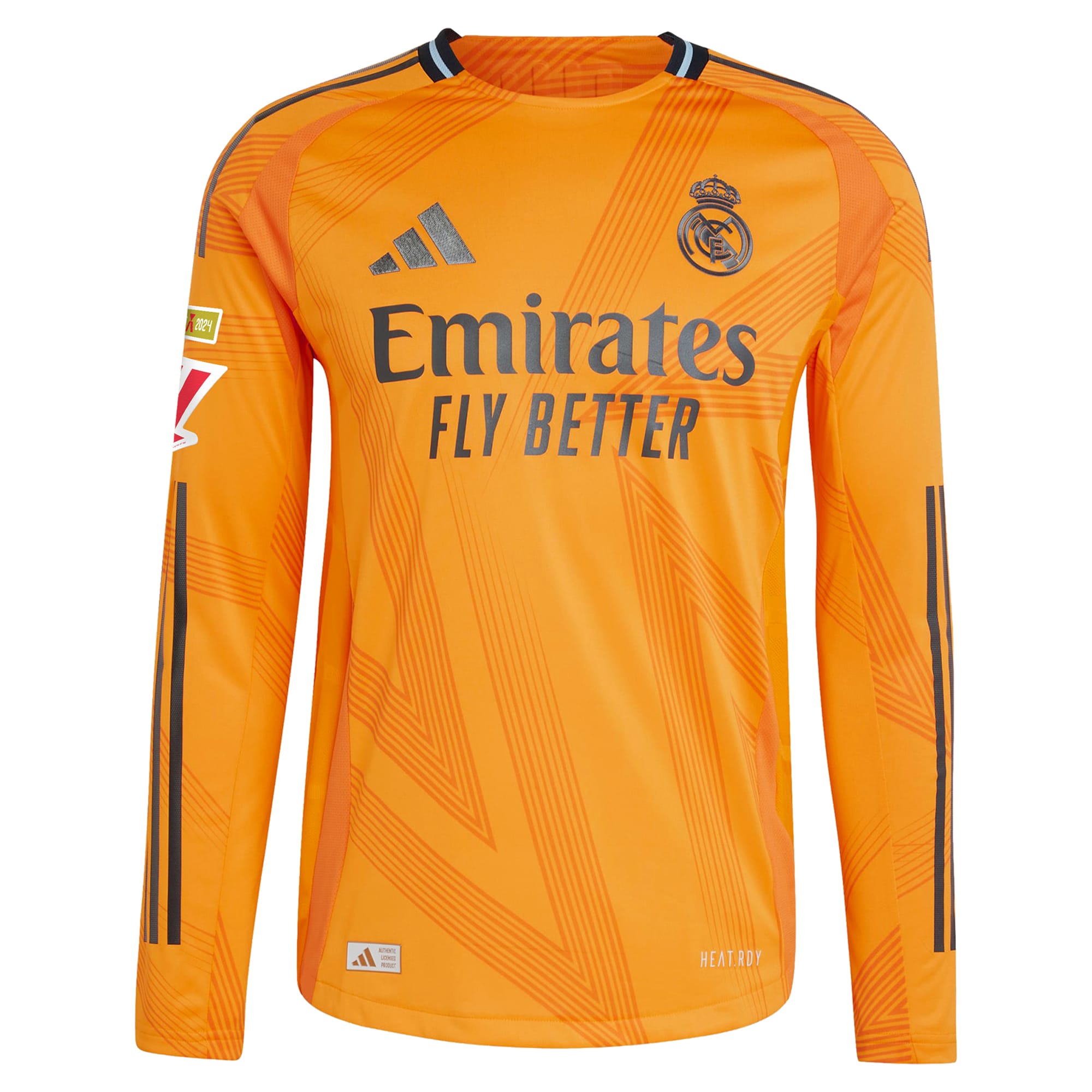 Espoor™ Luka Modric Real Madrid adidas 2024/25 Away Long Sleeve Player Jersey - Orange